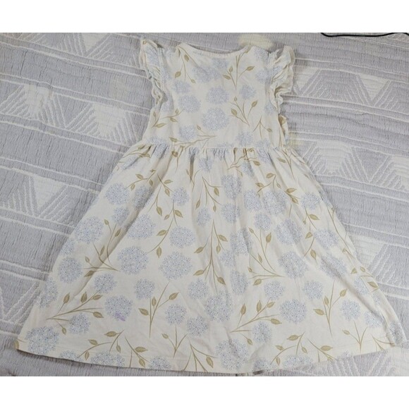 City Mouse Girls Dress Size 7Y Floral Cotton Button Front Play Dress - Picture 3 of 7
